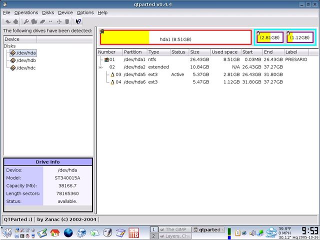 mepisscreen3 HowTo: Repartition Hard Drive without Reformatting